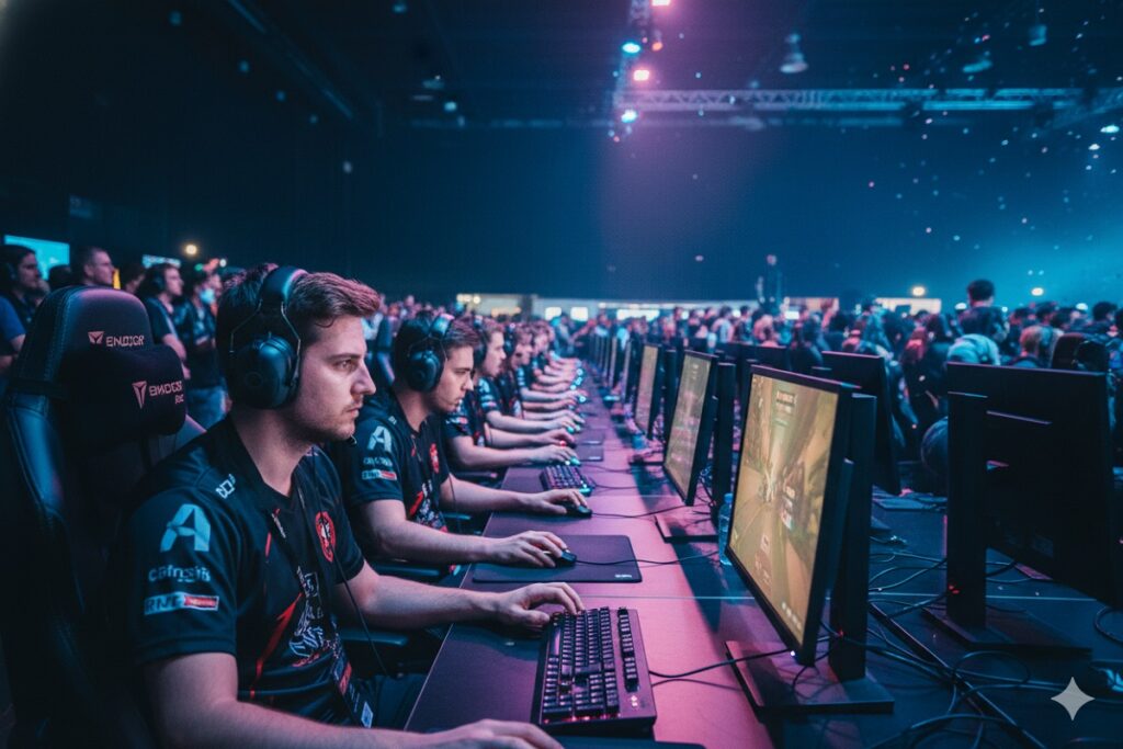 gamers lors d’un festival comme l’Allauch Gaming Festival