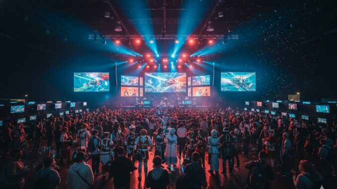 grande salle de festival comme l’Allauch Gaming Festival