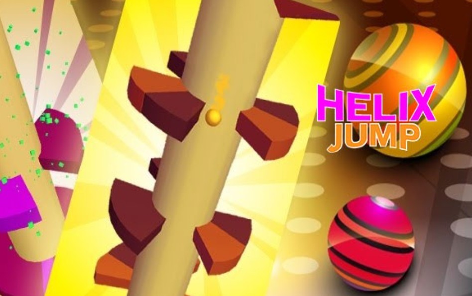 Affiche du jeu d’adresse Helix Jump
