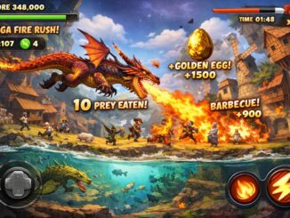 Gameplay d’un jeu mobile comme Hungry Dragon