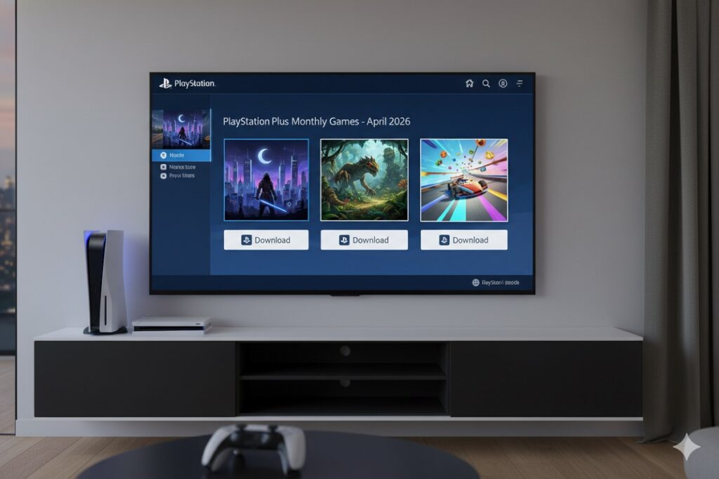 interface PlayStation Plus Essential sur écran PS5