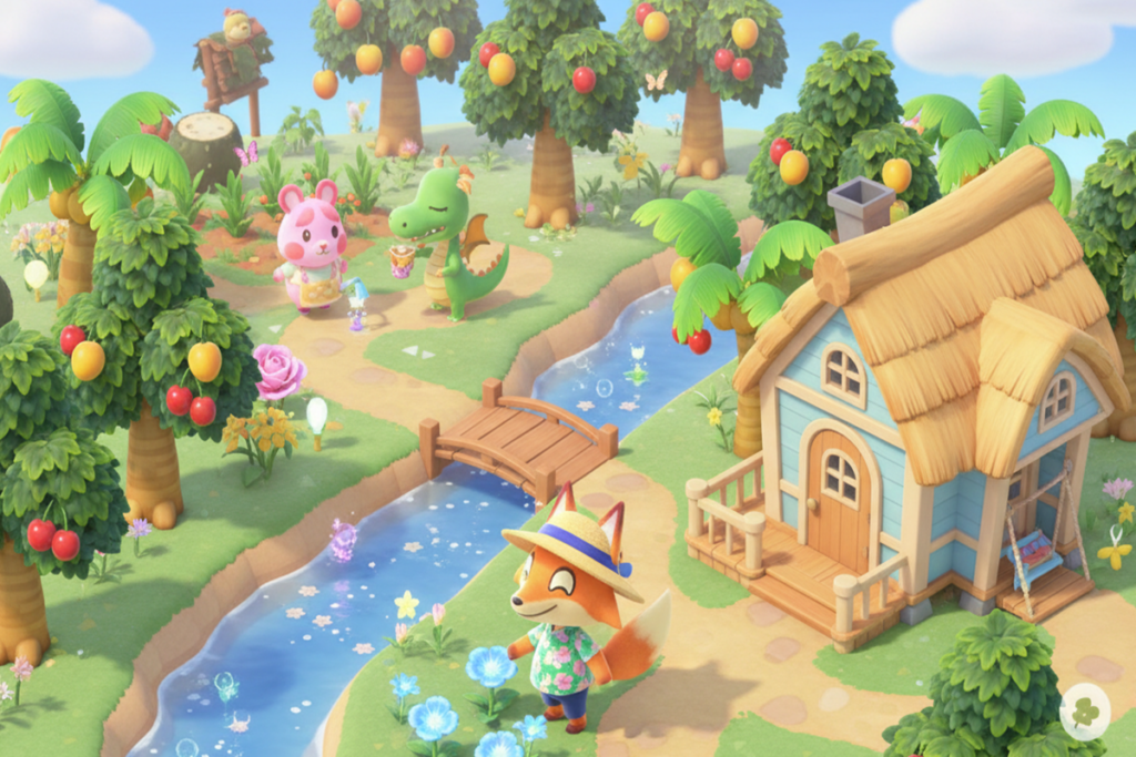 Gameplay d’un jeu similaire à Animal Crossing : New Horizons