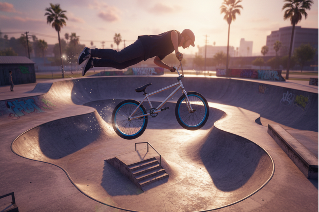 Gameplay d’un jeu de simulation comme VMX