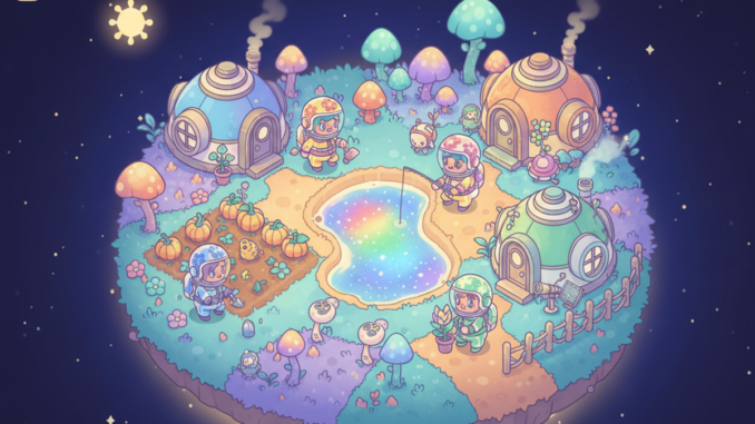 Gameplay d’un jeu cosy comme Petit Planet