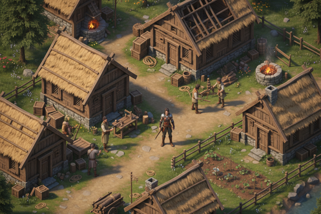 Gameplay d’un RPG en vue isométrique