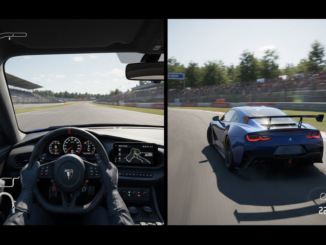 Gameplay d’un jeu de course similaire à Gran Turismo 7