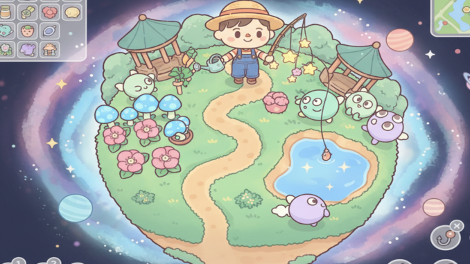 Gameplay d’un jeu cosy comme Petit Planet