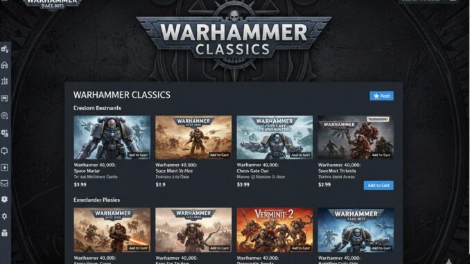 jeux cultes du label Warhammer Classics sur Steam