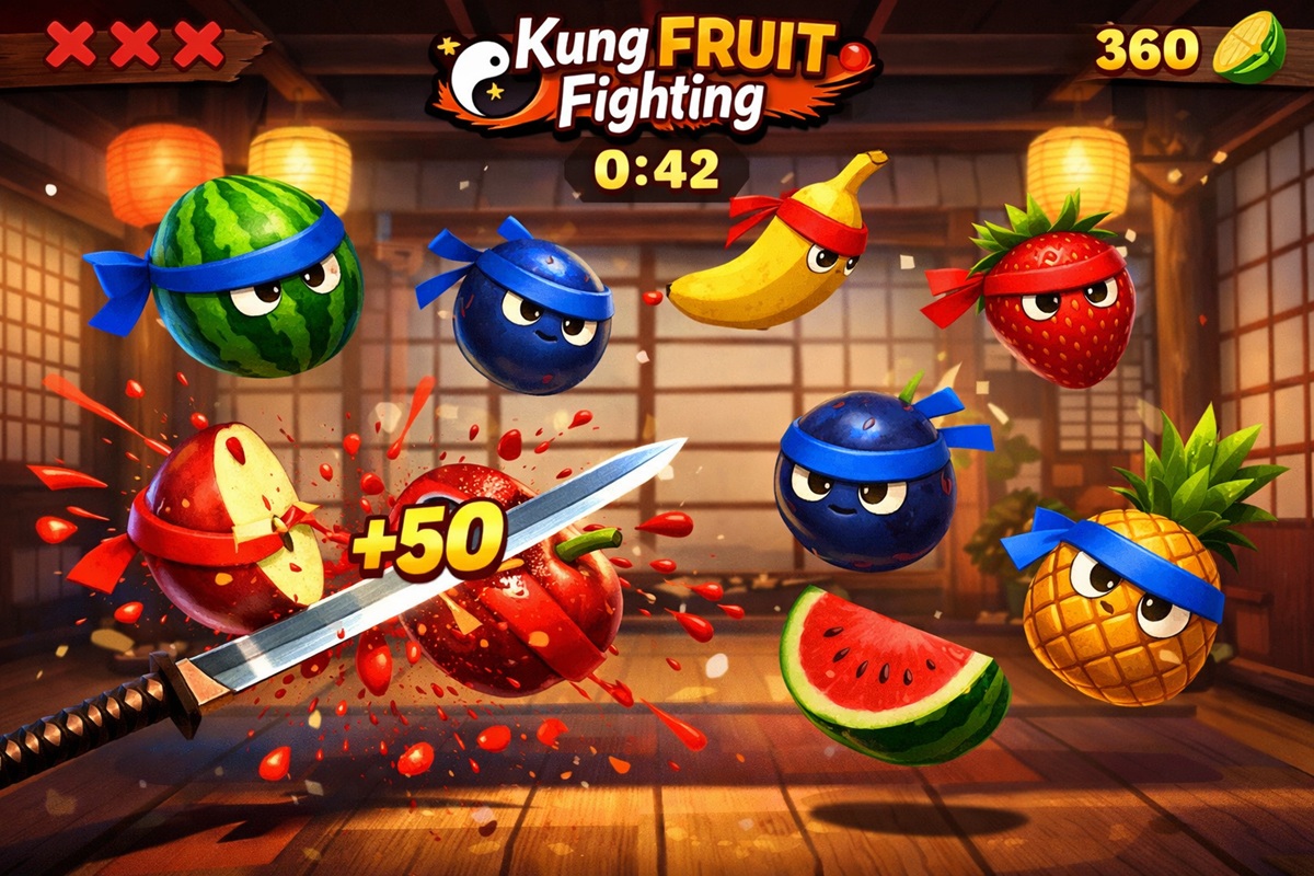Gameplay du jeu mobile Kung Fruit Fighting