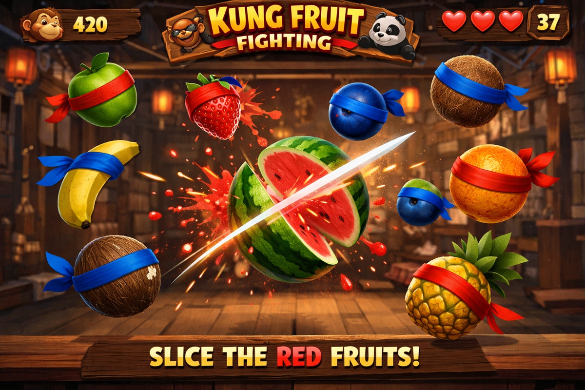 Gameplay du jeu mobile Kung Fruit Fighting