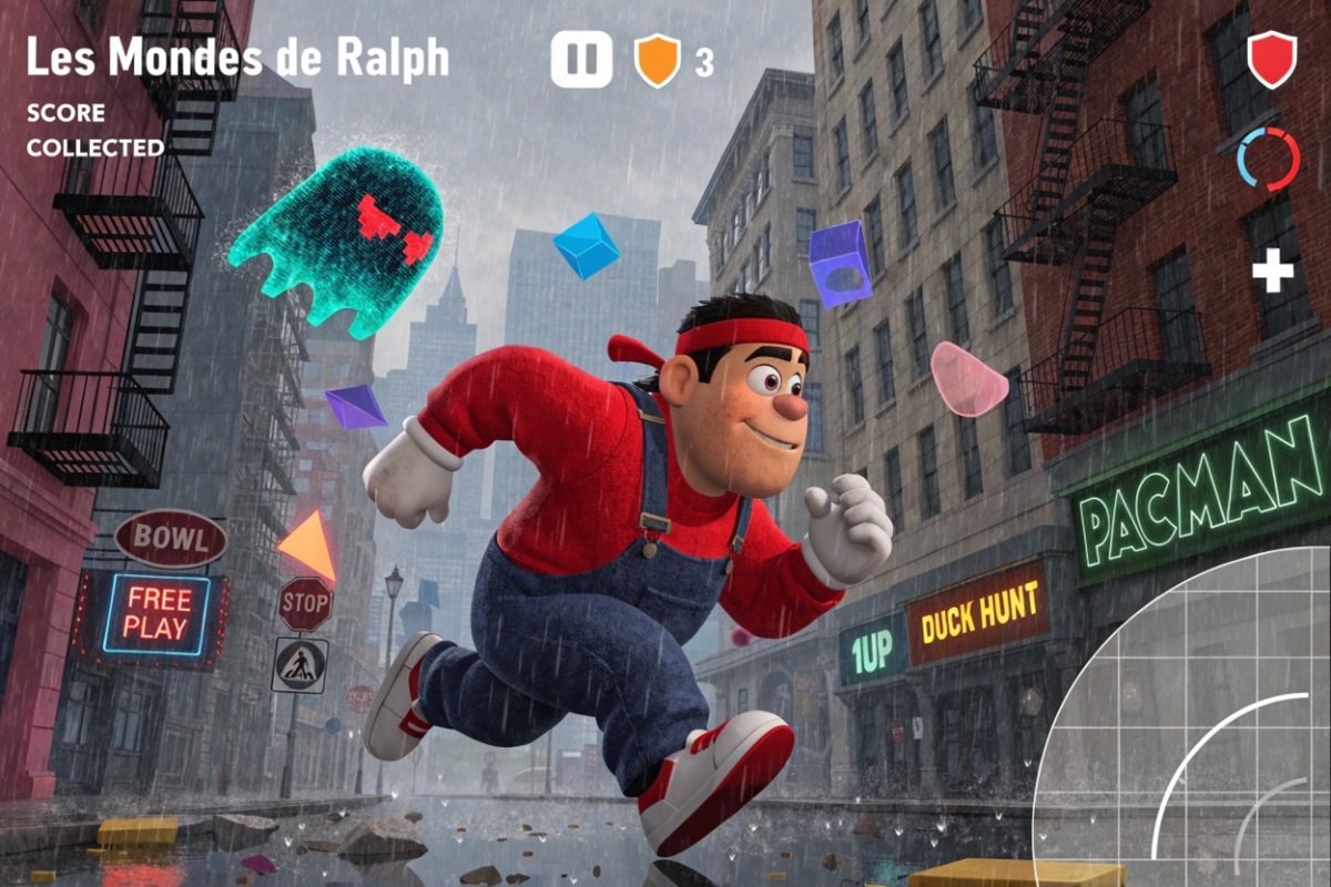 Gameplay d’un jeu mobile comme Les Mondes de Ralph