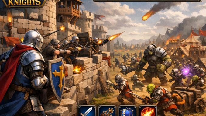 Gameplay du jeu mobile Lord Of The Knights