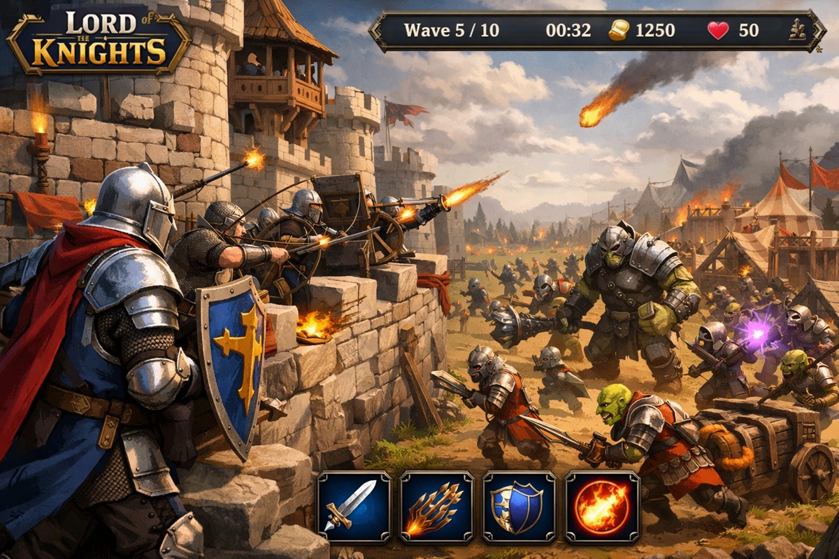 Gameplay du jeu mobile Lord Of The Knights