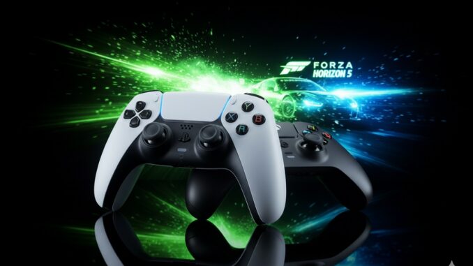 manettes de Xbox Series et PS5