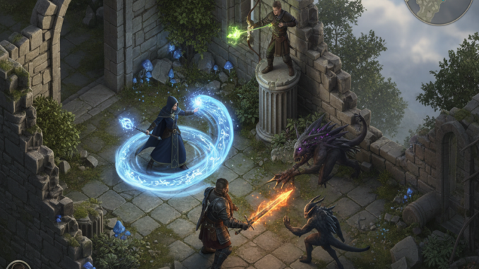 Gameplay d’un MMORPG similaire à Embers of the Uncrowned