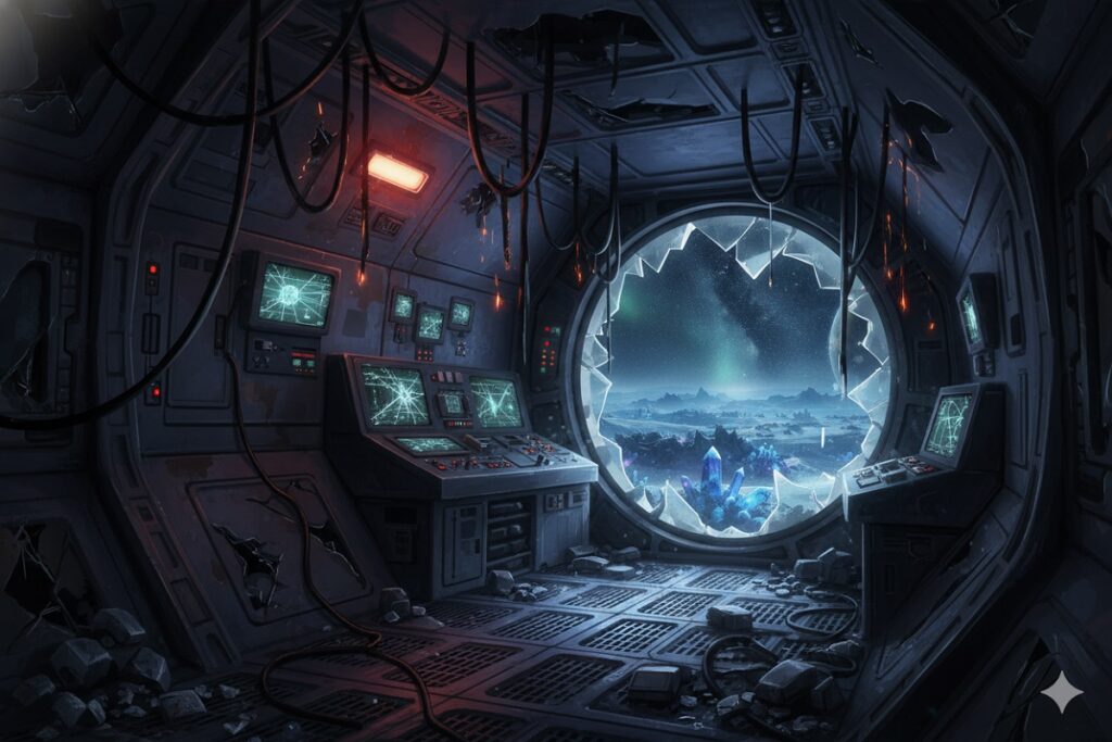 module spatial inspire du jeu Aphelion