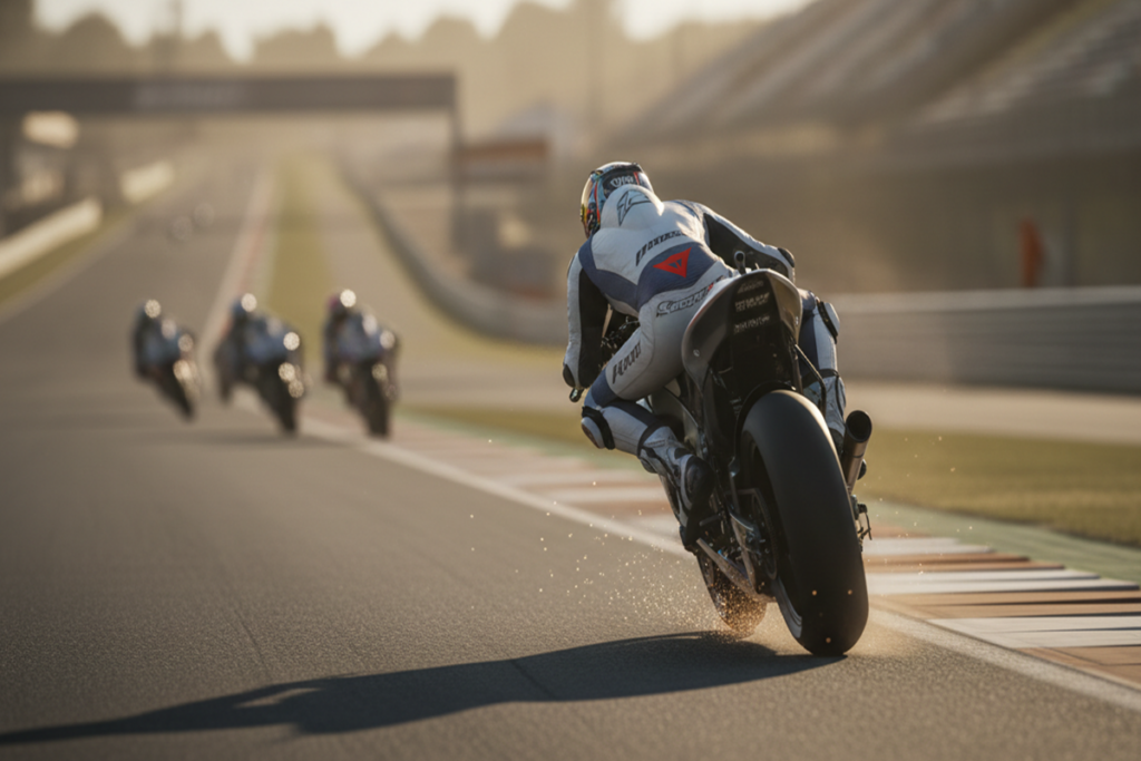 Gameplay d’un jeu de course similaire à MotoGP 26