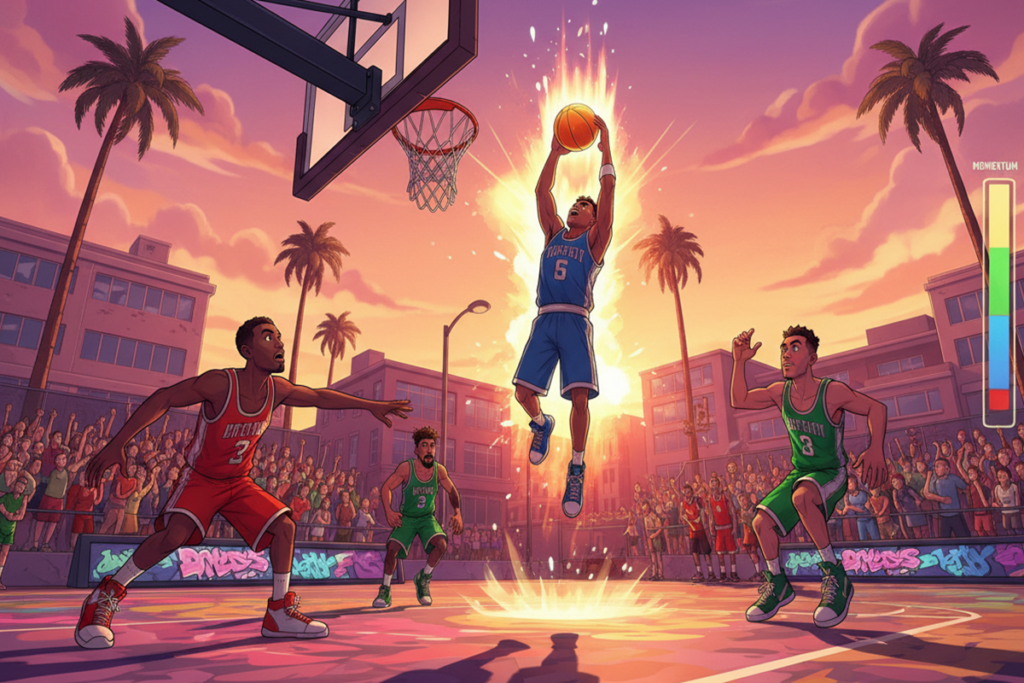 Gameplay d’un jeu similaire à NBA THE RUN