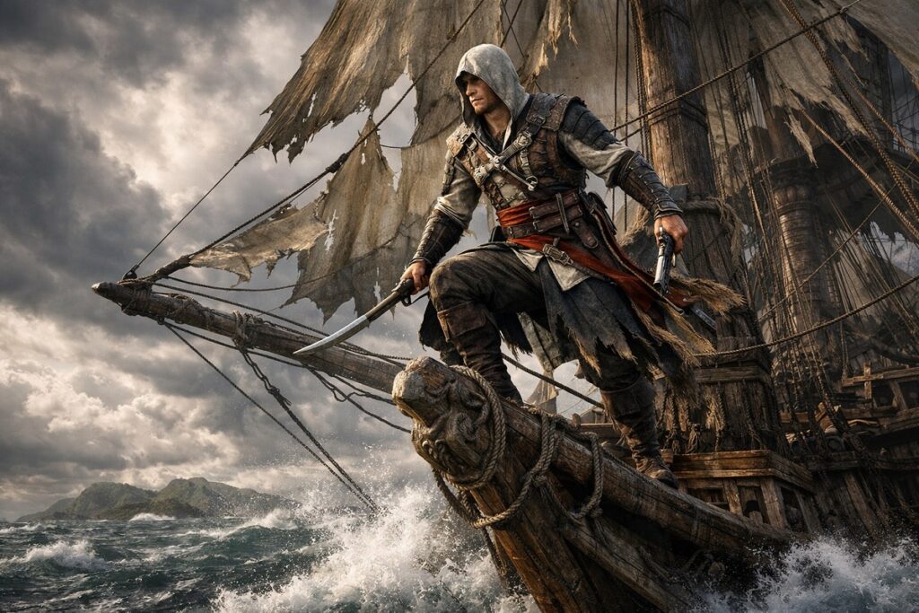 personnage inspiré d’ Edward Kenway dans Assassin's Creed: Black Flag Resynced
