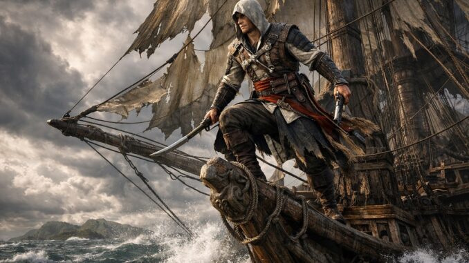 personnage inspiré d’ Edward Kenway dans Assassin's Creed: Black Flag Resynced