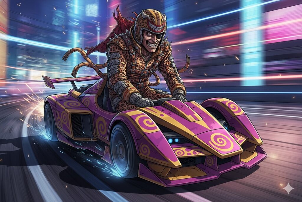  personnage inspiré de Goro Majima dans Sonic Racing Crossworlds