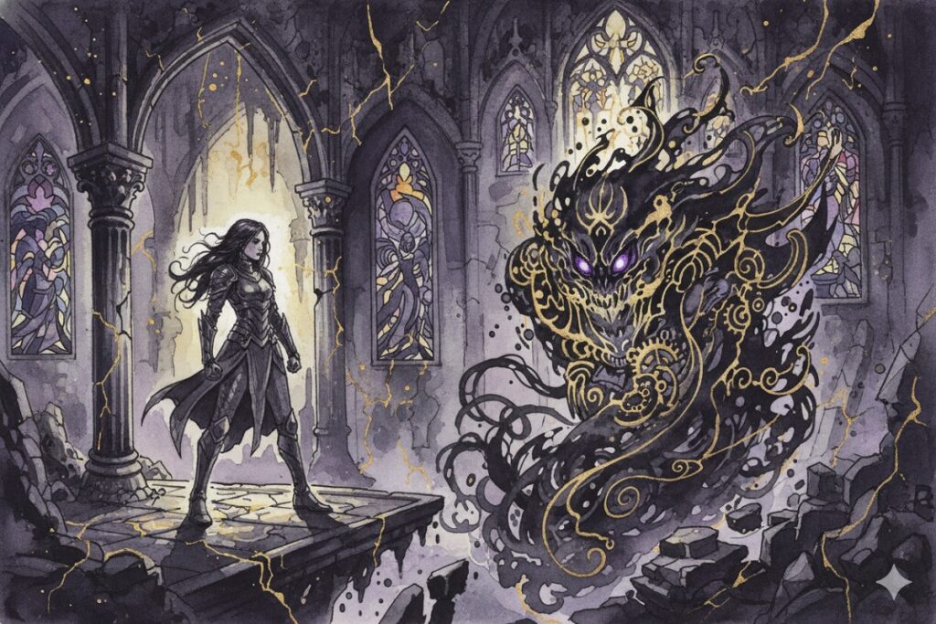 personnage inspiré de Mira dans Koshmar: The Last Reverie