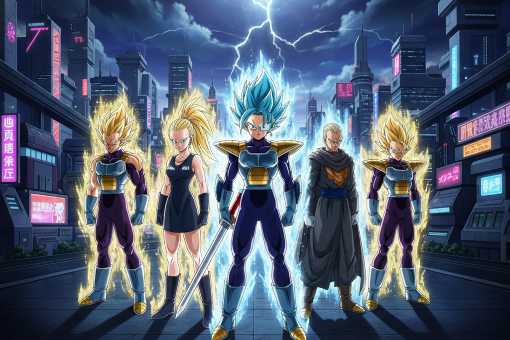 Personnages similaires à ceux du jeu Dragon Ball Xenoverse