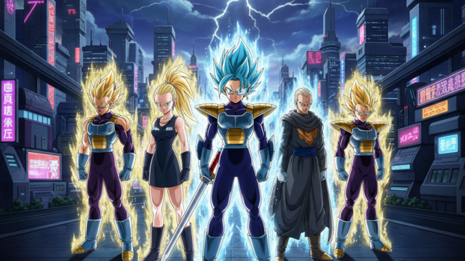 Personnages similaires à ceux du jeu Dragon Ball Xenoverse