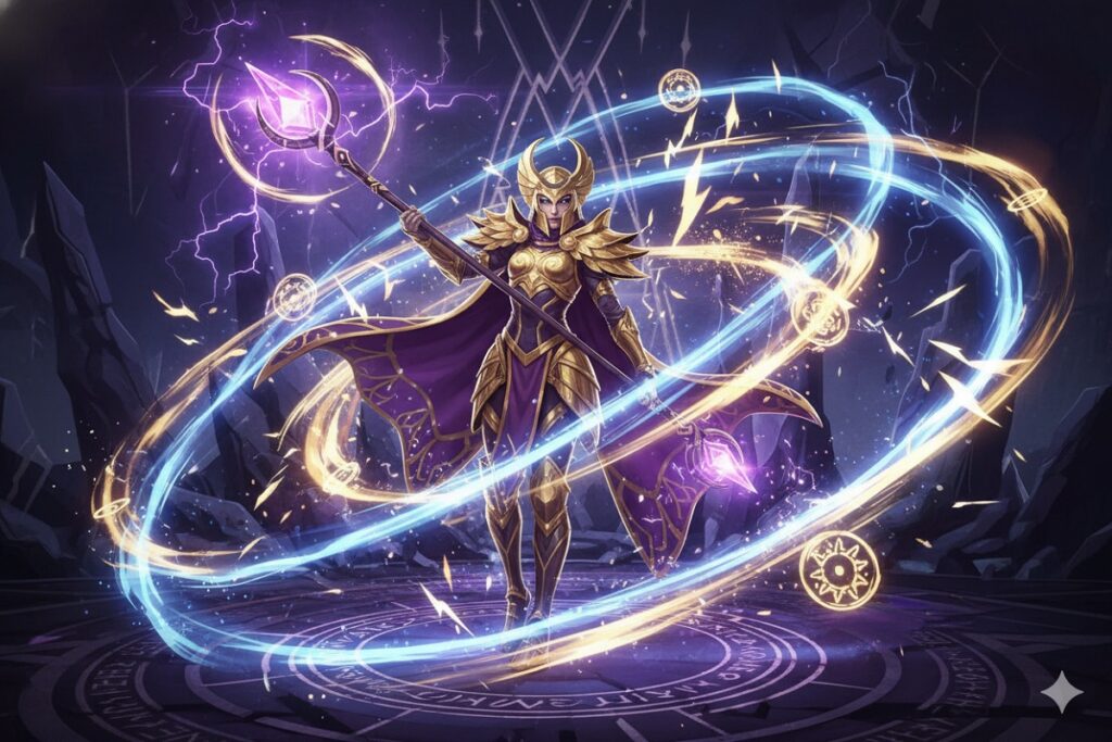 personnages inspiré de Mélinoë dans le jeu Hades II