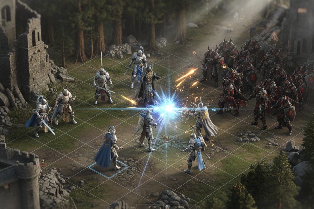 Gameplay d’un RPG similaire à Fire Emblem