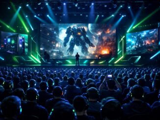 scène de conférence gaming comme le PC Gaming Show