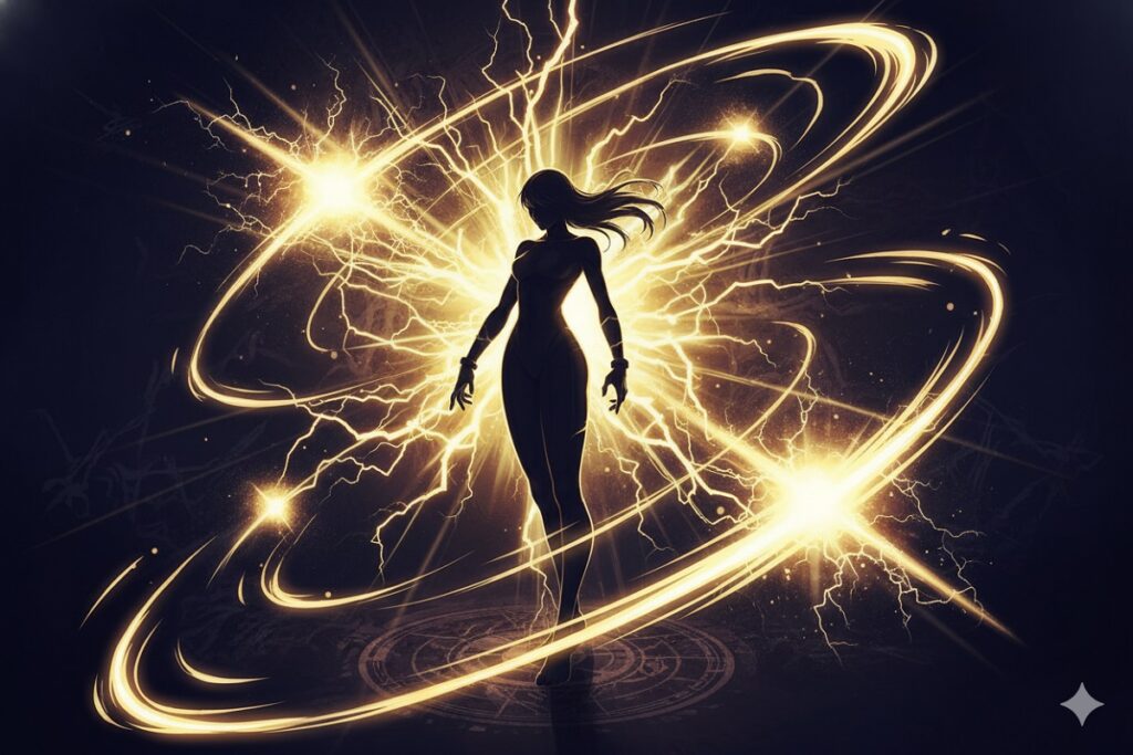 silhouette élancée d’une combattante inspirée d’Ingrid