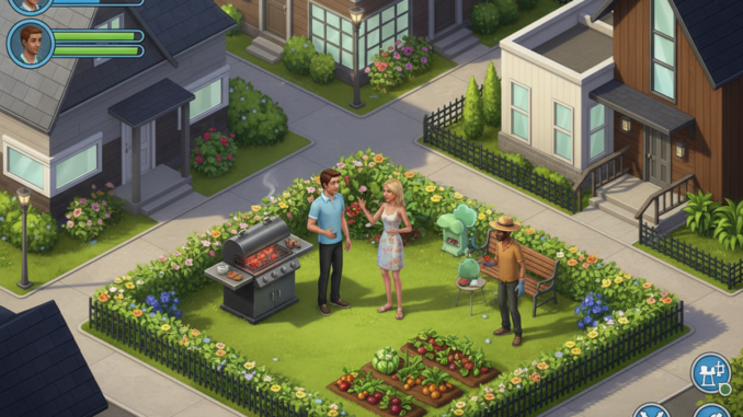 Gameplay d’un jeu similaire à Les Sims 4