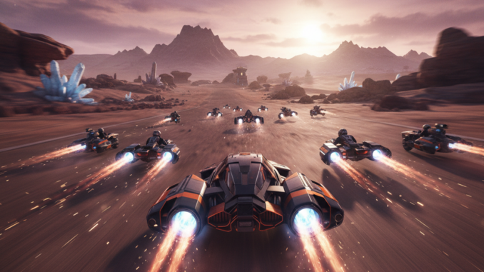 Gameplay d’un jeu similaire à Star Wars : Galactic Racer