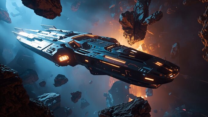 vaisseau cargo comme dans The Expanse: Osiris Reborn