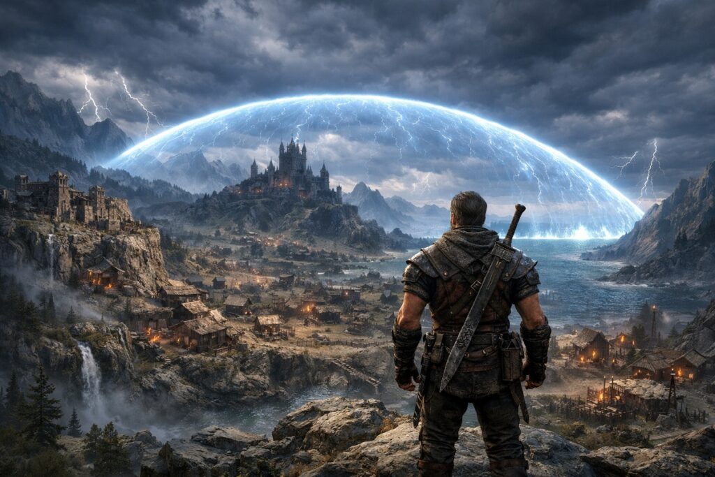 vue panoramique d’un jeu inspiré de Gothic