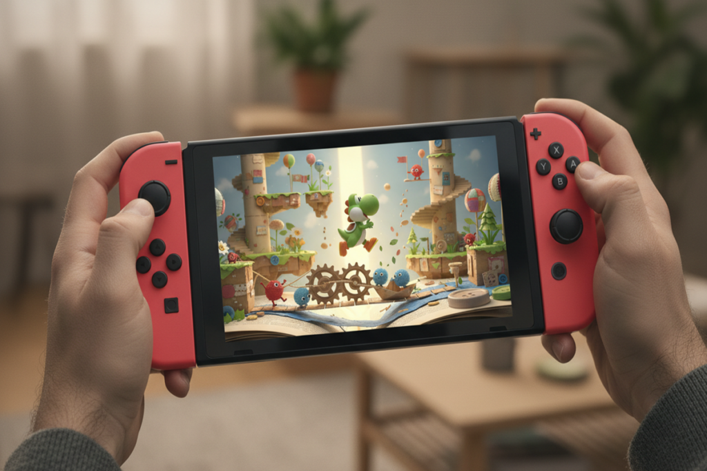 Le jeu Yoshi and the Mysterious Book sur Nintendo Switch