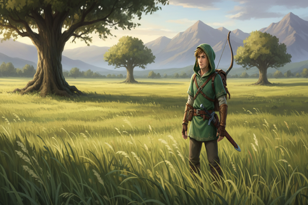 Un héros de jeu d’aventure comme Link