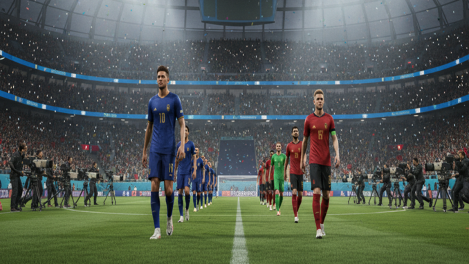 Gameplay d’un jeu similaire à EA Sports FC 26