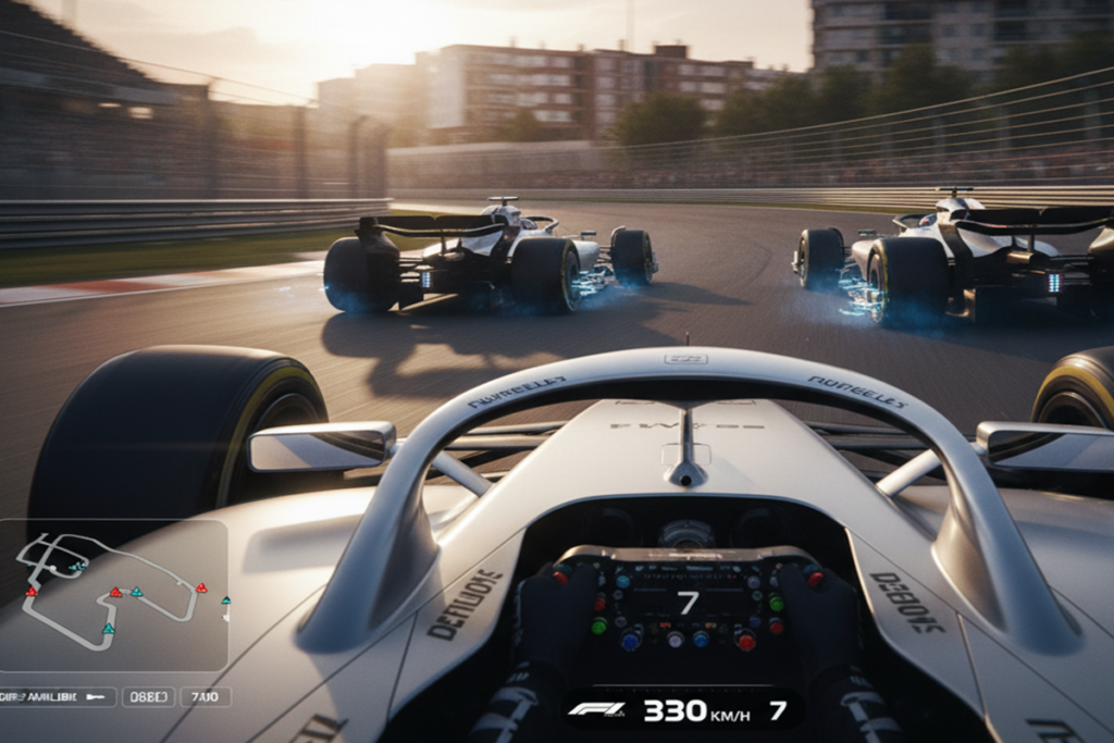 Gameplay d’un jeu de course comme F1 25