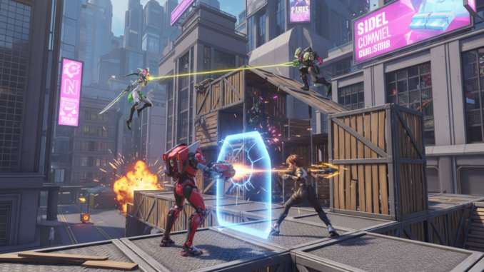 Gameplay d’un jeu similaire à Fortnite