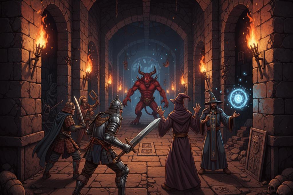 Gameplay de jeux similaires à Wizardry