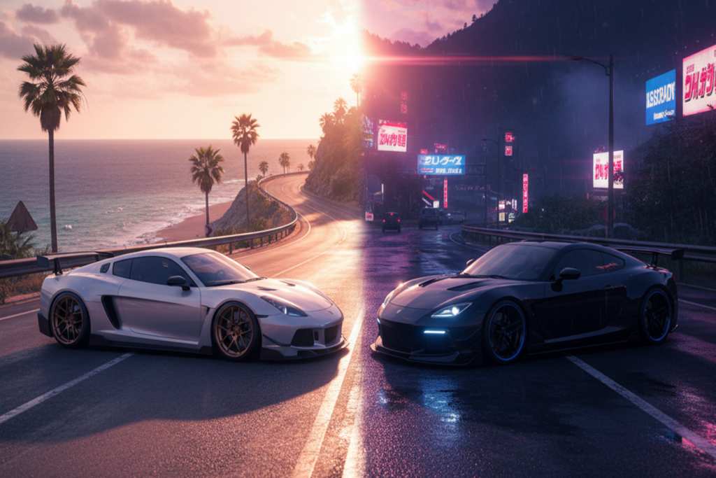 Gameplay d’un jeu de course comme Gear.Club Unlimited 3