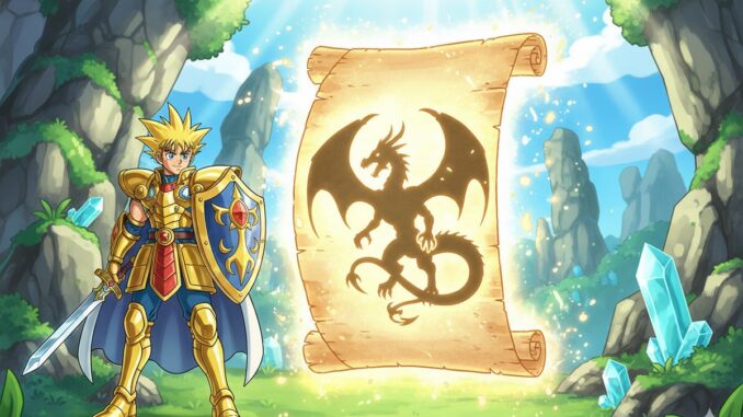 héros inspiré du prochain Dragon Quest