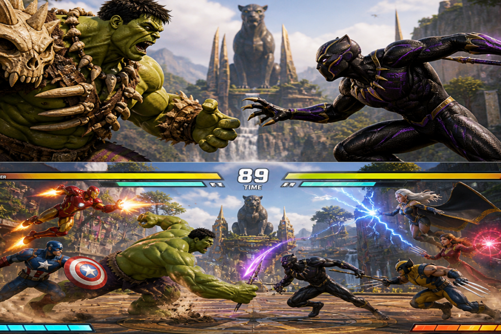 Gameplay d’un jeu comme Marvel Tōkon : Fighting Souls