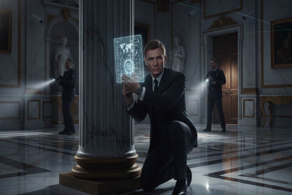 Gameplay d’un jeu d’agent secret comme 007 First Light