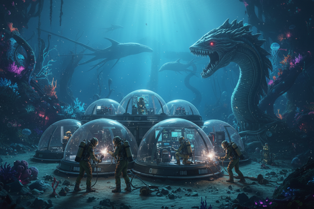 Gameplay d’un jeu similaire à Subnautica 2