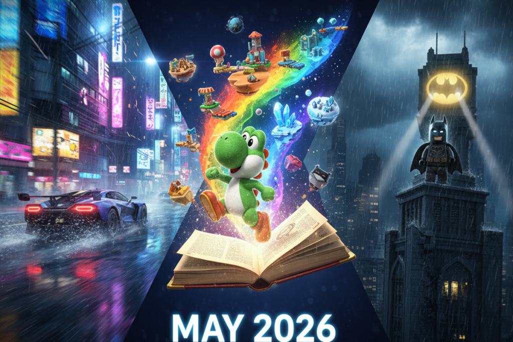 Poster montant les jeux vidéo de la semaine