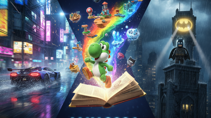 Poster montant les jeux vidéo de la semaine