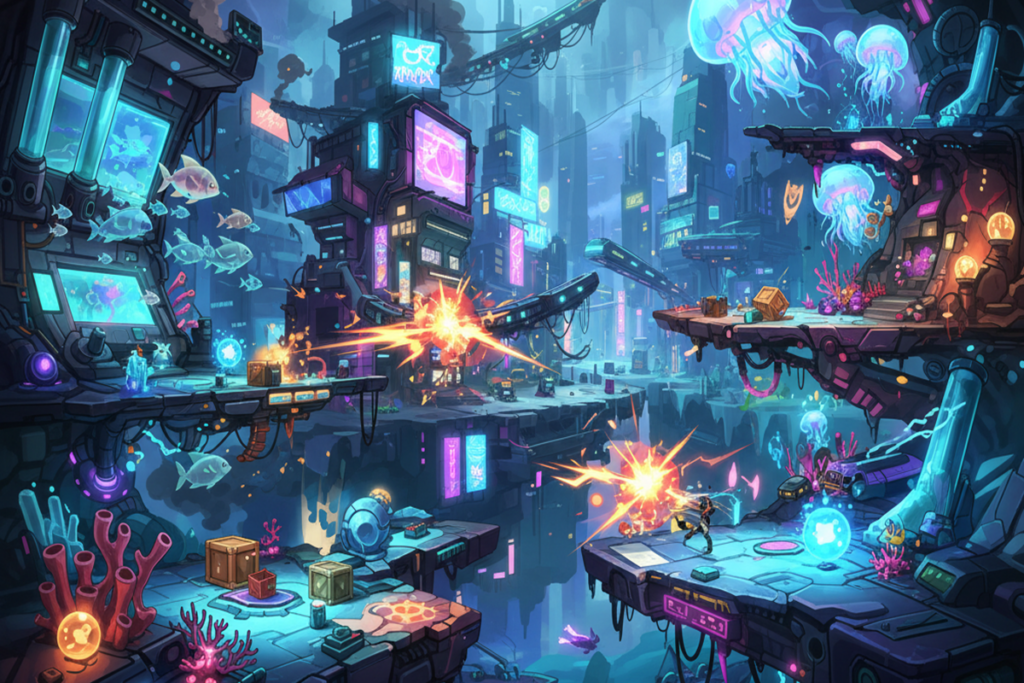Gameplay d’un jeu comme Nickelodeon All-Star Brawl 2